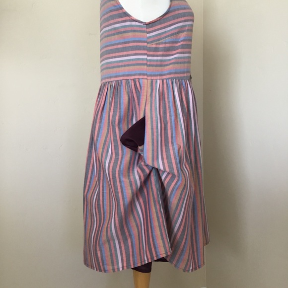 Madewell Tank Dress Multi Colored Stripes Size S - Picture 7 of 11